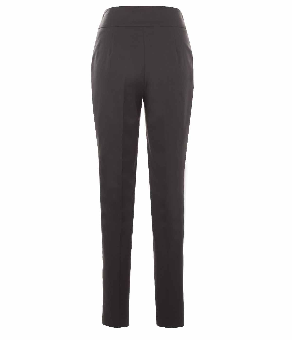 High-waisted trousers with crease 1